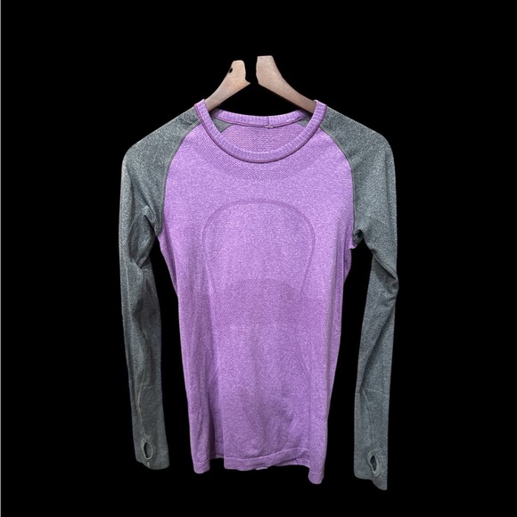 lululemon athletica Tops - Lululemon Purple and Gray Long Sleeve Shirt